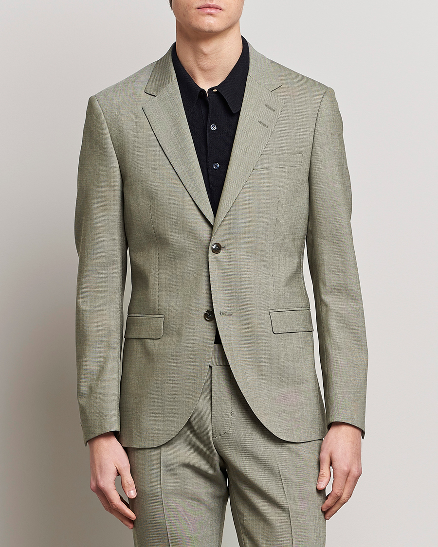 Homme | Blazers | Tiger of Sweden | Jamonte Wool Blazer Uniform Green