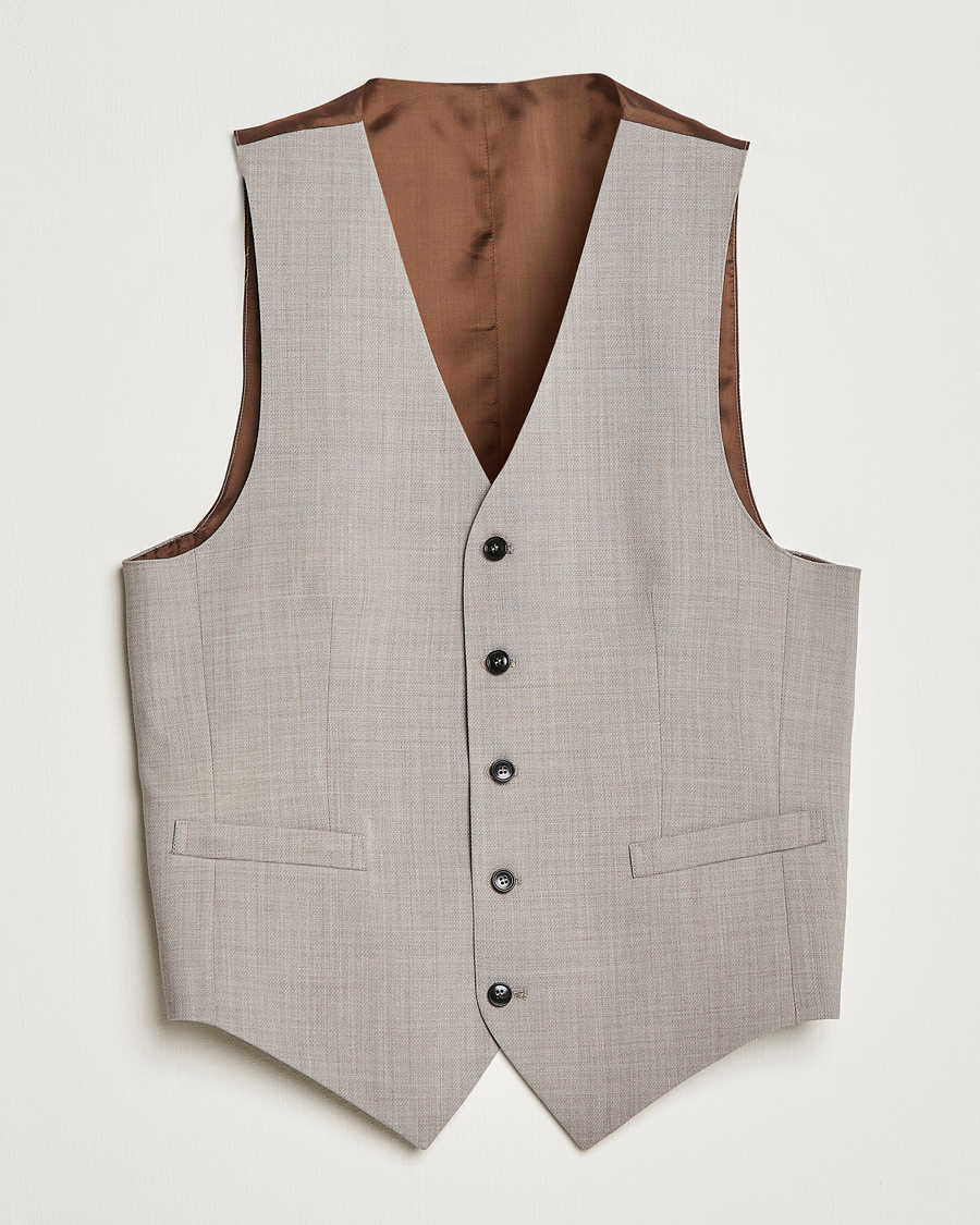 Homme | Blazers | Tiger of Sweden | Wade Wool Waistcoat Irish Cream