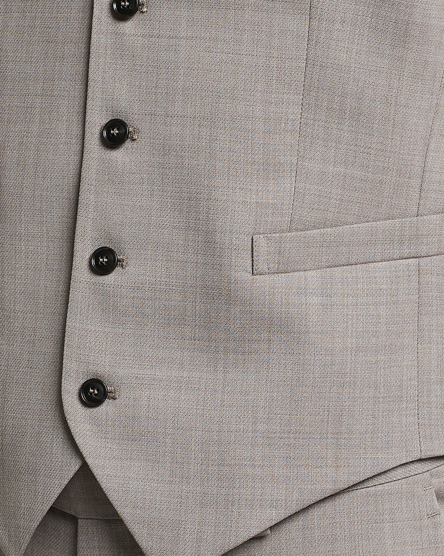 Homme | Blazers | Tiger of Sweden | Wade Wool Waistcoat Irish Cream