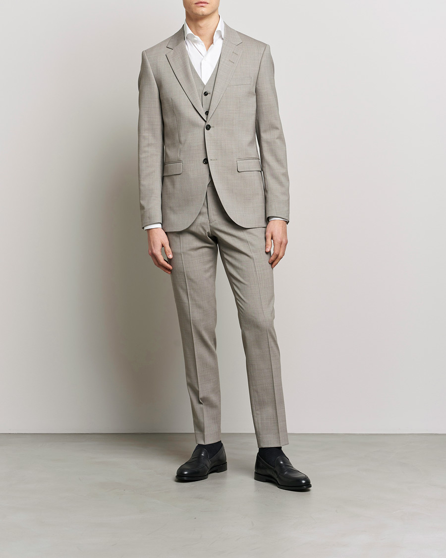 Homme | Pantalons | Tiger of Sweden | Tordon Wool Trousers Irish Cream