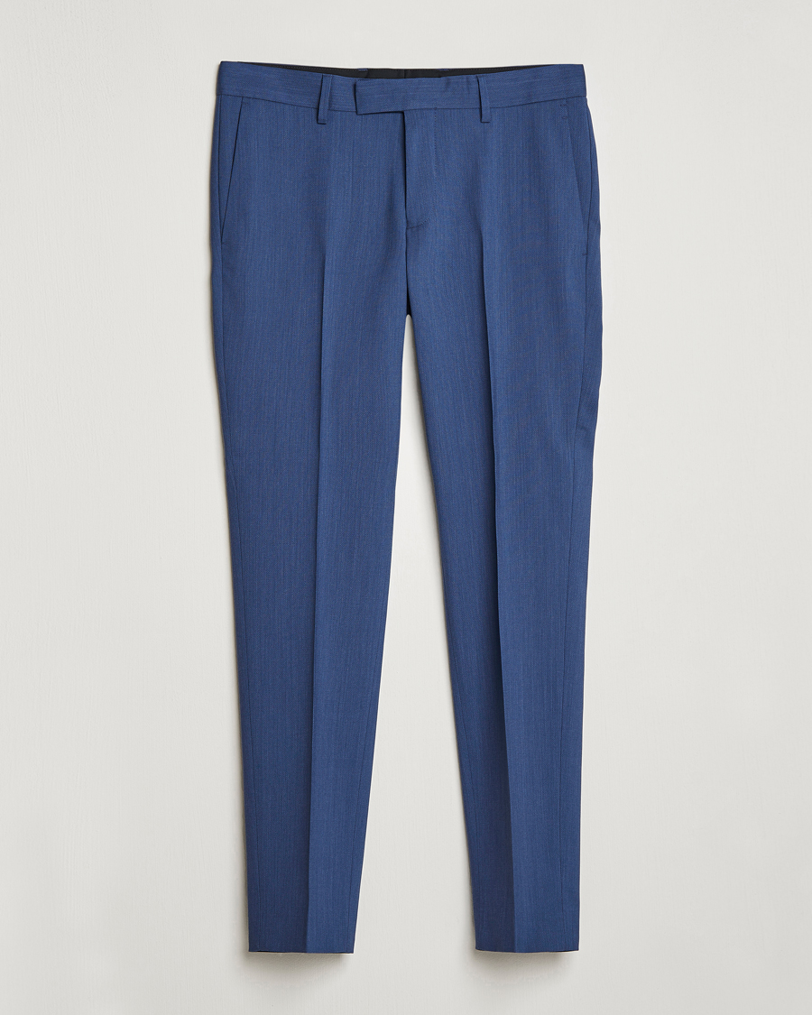 Homme | Pantalons | Tiger of Sweden | Tordon Wool Trousers Garage Blue