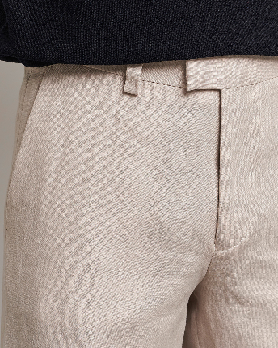 Homme | Pantalons | Tiger of Sweden | Tayson Linen Trousers Cream Sand
