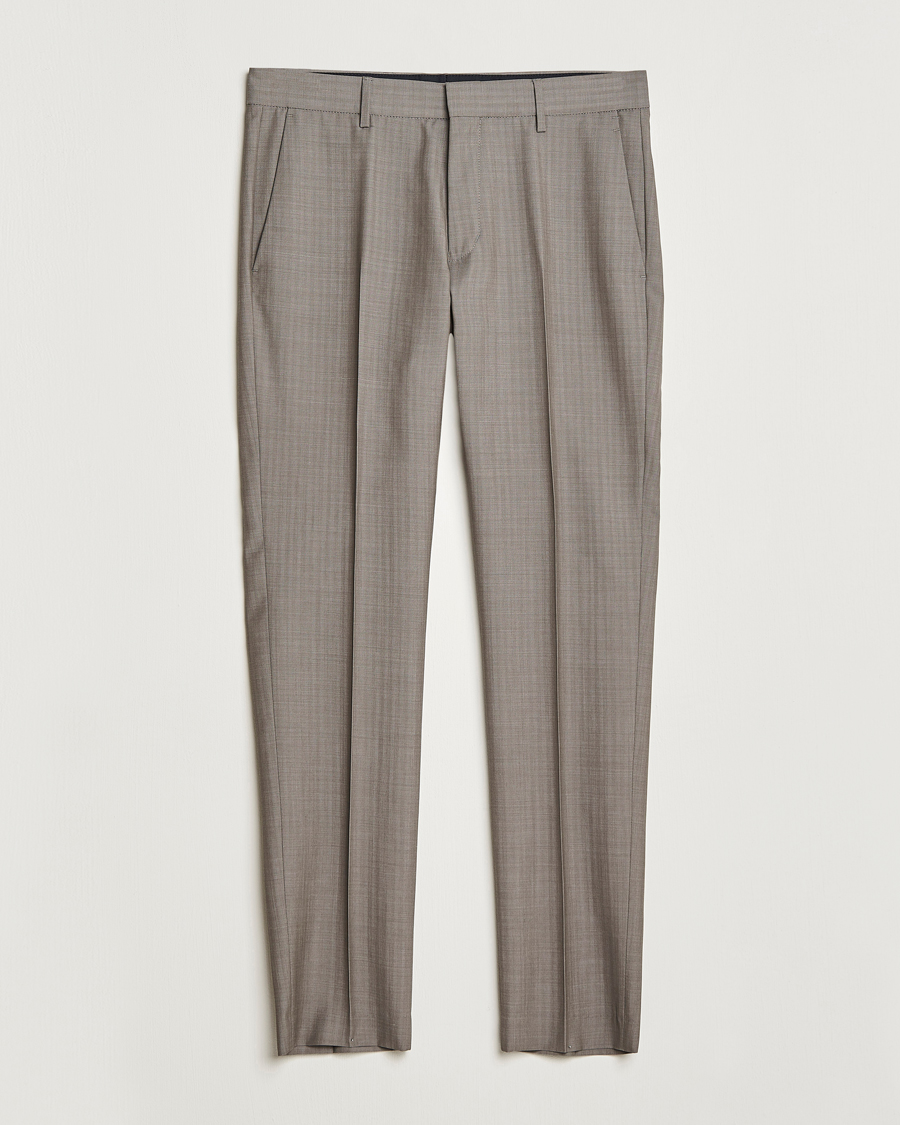 Homme | Pantalons | Tiger of Sweden | Tenuta Wool Trousers Dark Sand
