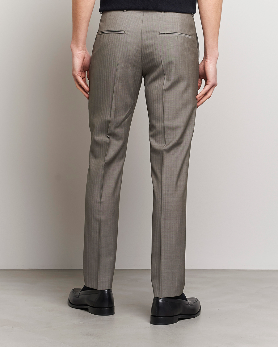 Homme | Pantalons | Tiger of Sweden | Tenuta Wool Trousers Dark Sand