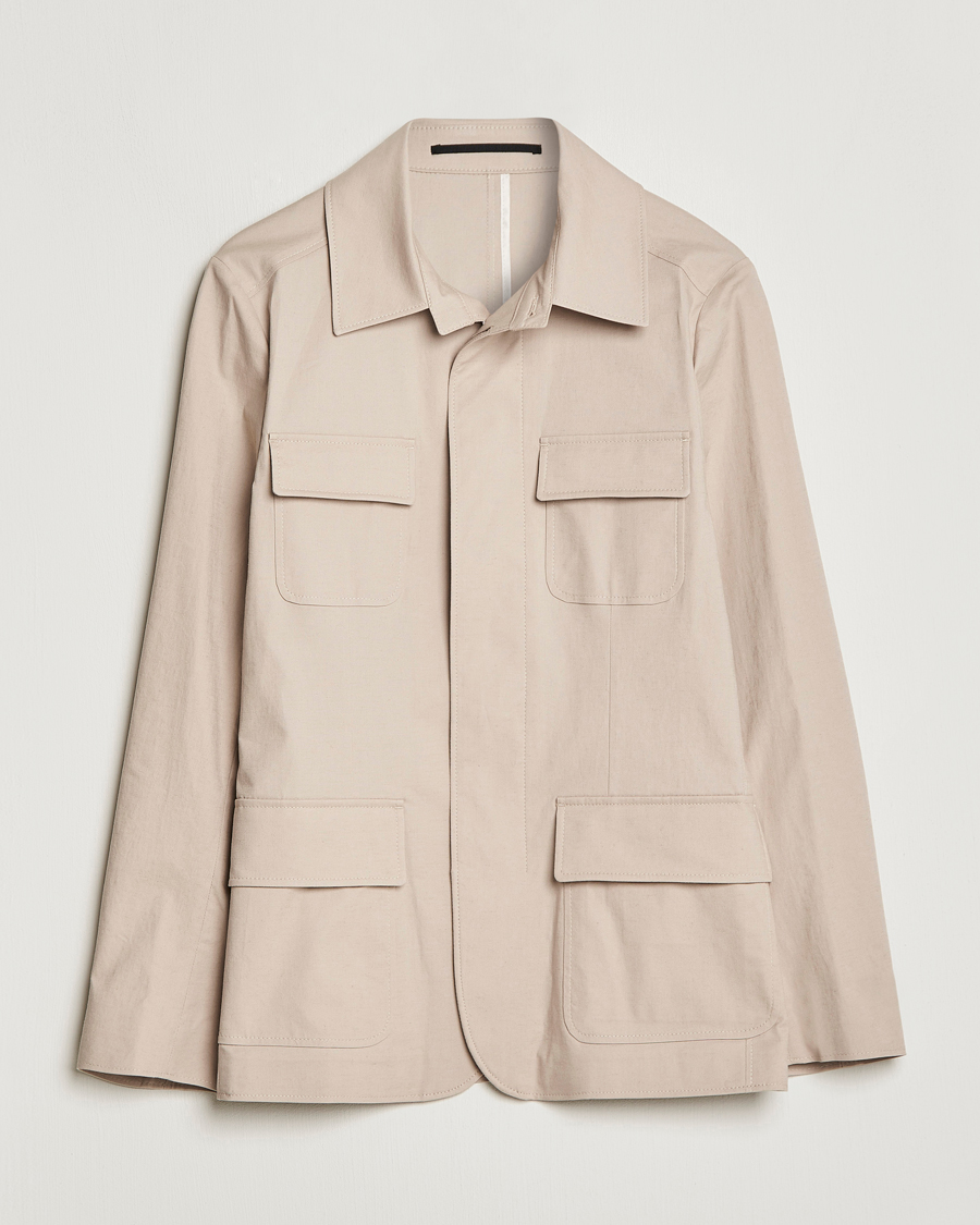 Homme | Manteaux Et Vestes | Tiger of Sweden | Jora Cotton Linen Jacket Cream Sand