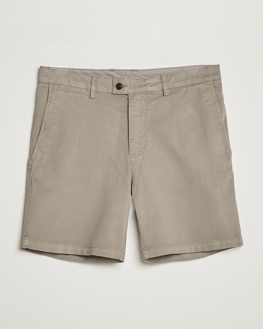 Homme | Shorts | Tiger of Sweden | Caid Cotton Shorts Dusty Green