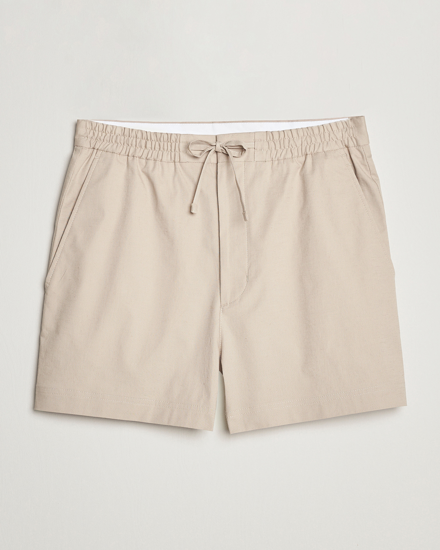Homme | Shorts | Tiger of Sweden | Birch Linen Shorts Cream Sand