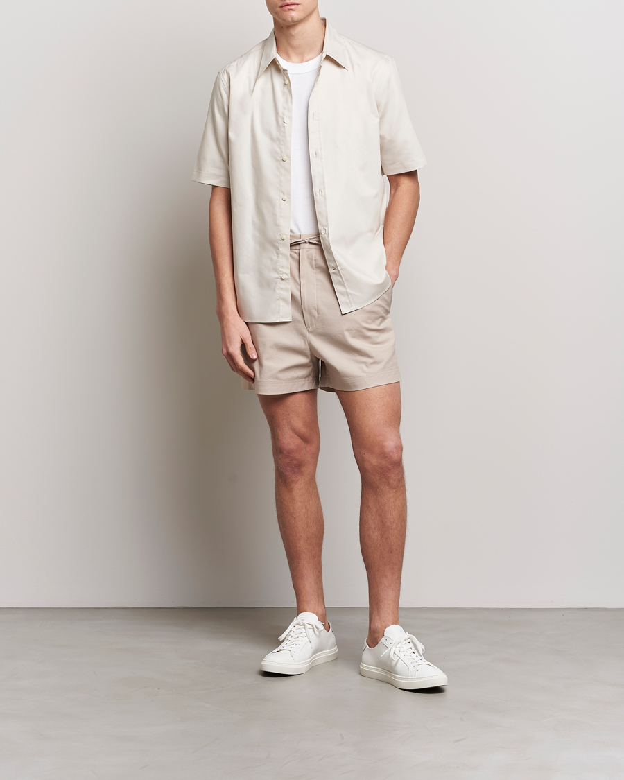 Homme | Shorts | Tiger of Sweden | Birch Linen Shorts Cream Sand