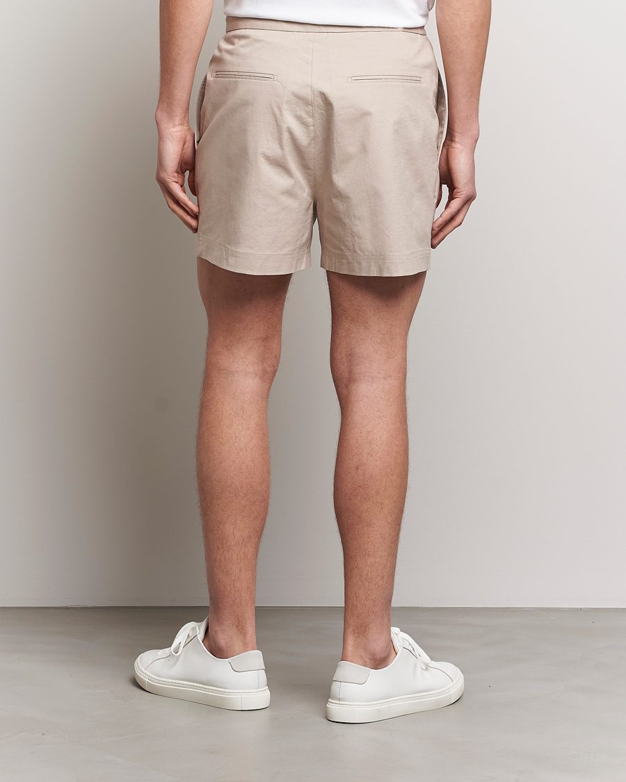 Homme | Shorts | Tiger of Sweden | Birch Linen Shorts Cream Sand