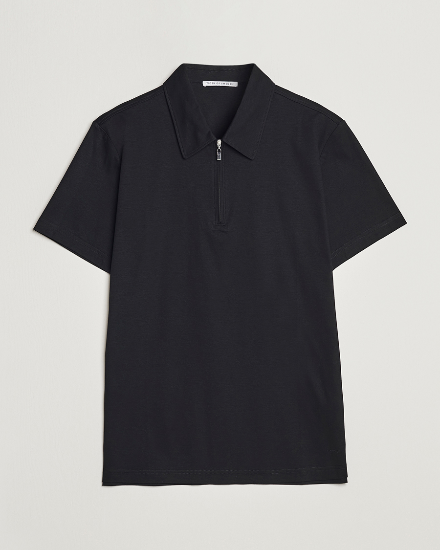 Homme | Chemises | Tiger of Sweden | Laron Mercerized Cotton Shirt Black