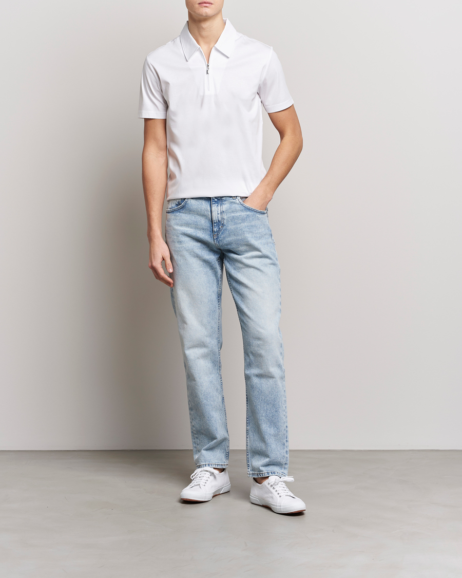 Homme | Chemises | Tiger of Sweden | Laron Mercerized Cotton Shirt Pure White