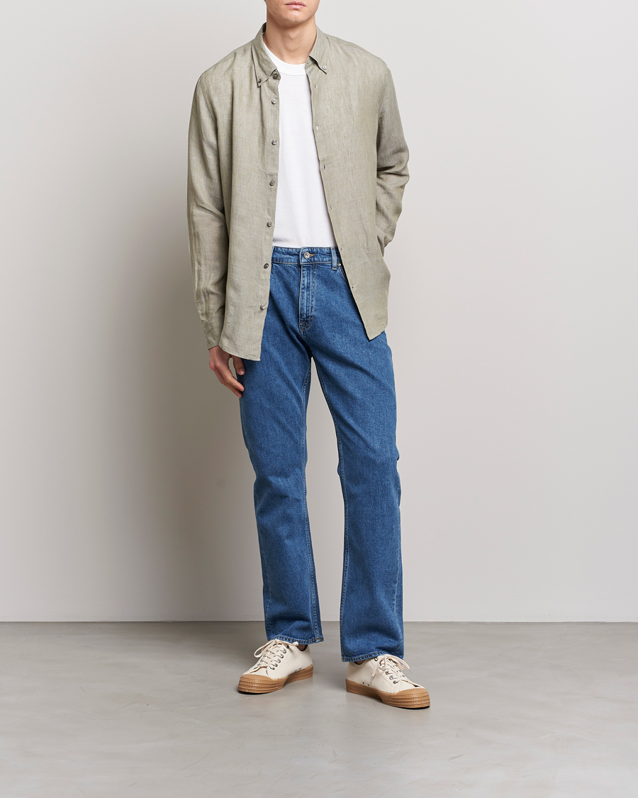 Homme | Chemises | Tiger of Sweden | Sankt Linen Shirt Shadow