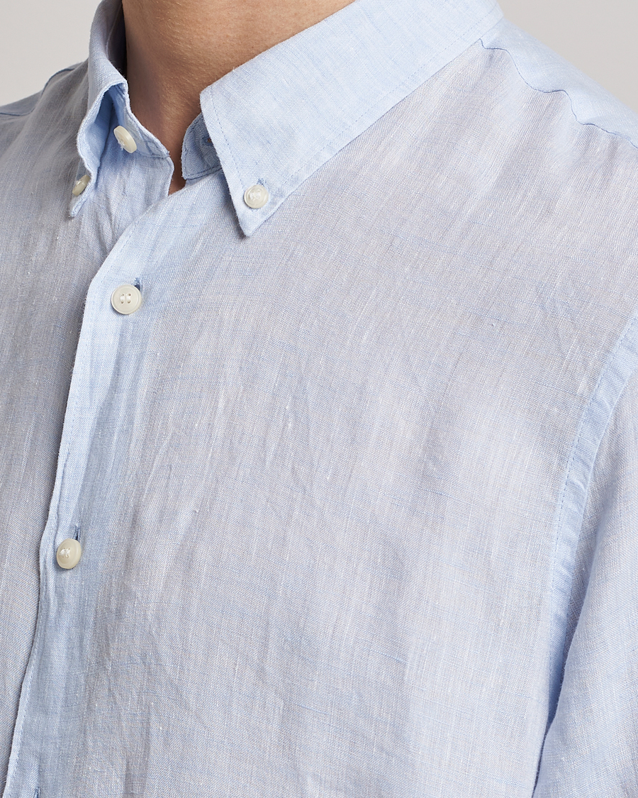 Homme | Chemises | Tiger of Sweden | Sankt Linen Shirt Light Blue