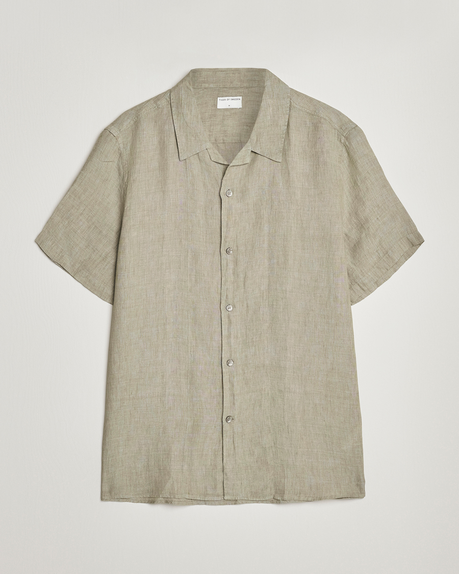 Homme | Chemises | Tiger of Sweden | Riccerdo Linen Shirt Shadow