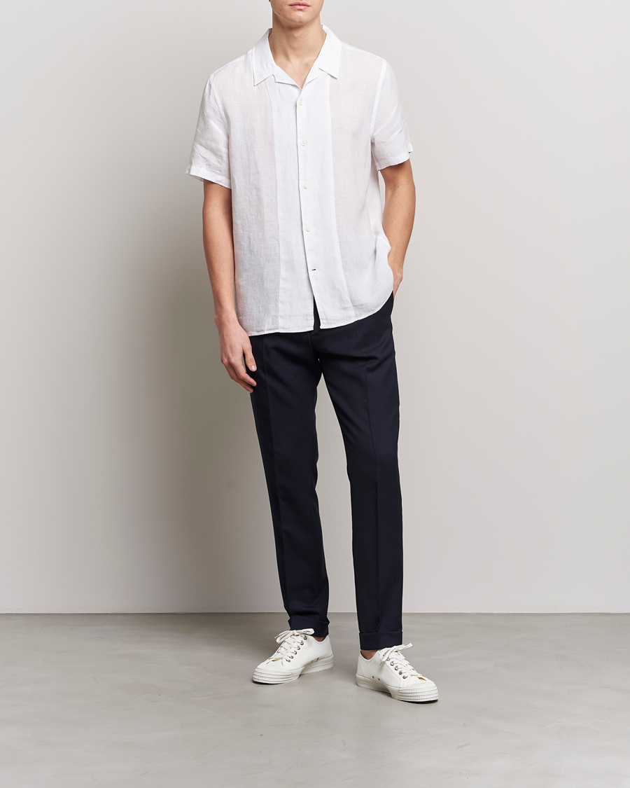 Homme | Chemises | Tiger of Sweden | Riccerdo Linen Shirt Pure White