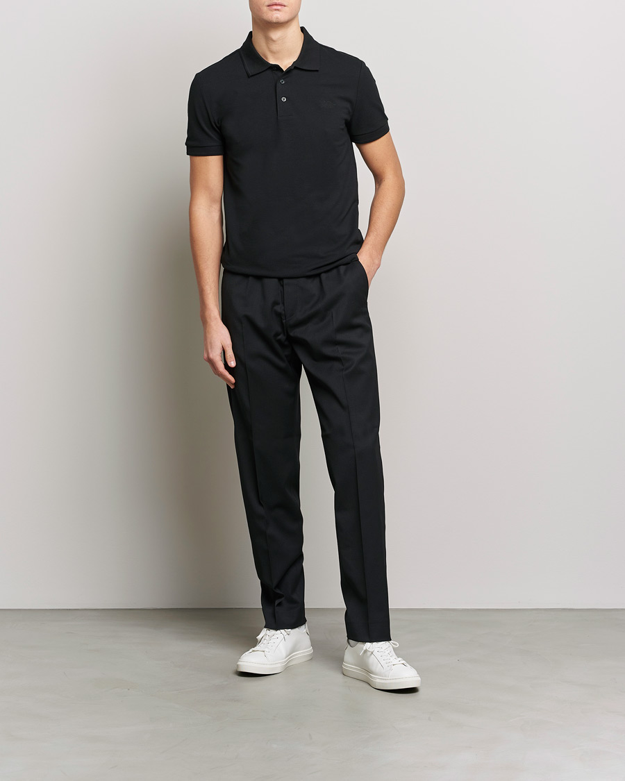 Homme | Polos | Tiger of Sweden | Diaros Cotton Pique Black