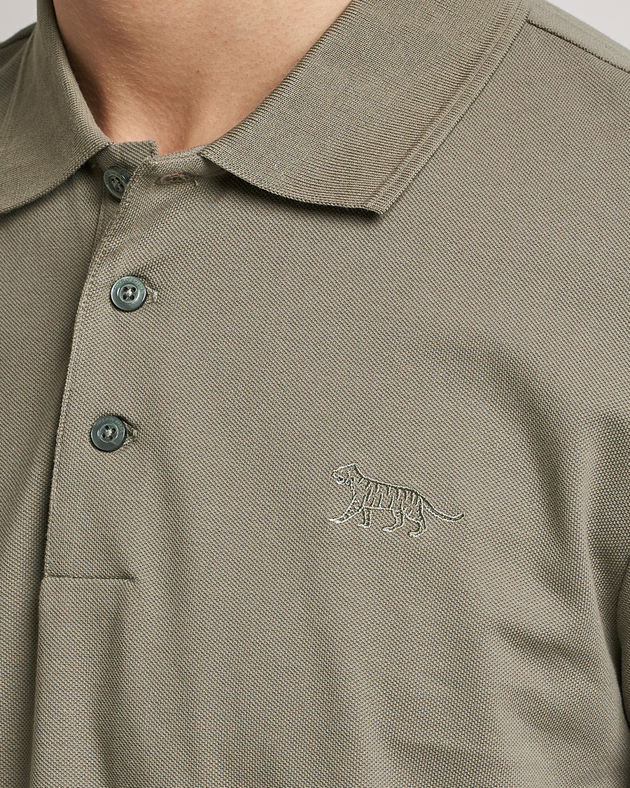 Homme | Polos | Tiger of Sweden | Diaros Cotton Pique Light Khaki