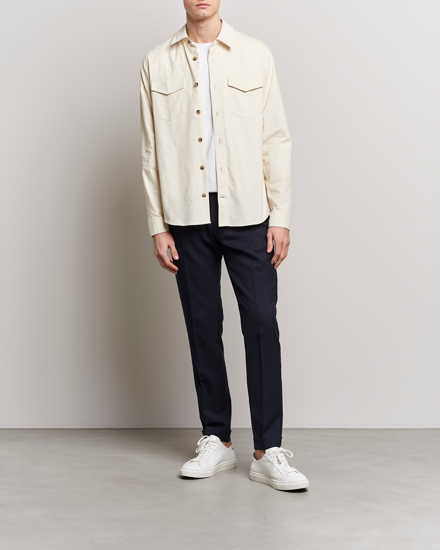 Homme | Chemises | Tiger of Sweden | Arnou Cotton Overshirt Papirus