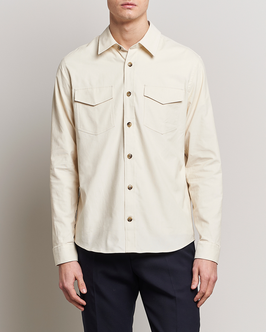 Homme | Chemises | Tiger of Sweden | Arnou Cotton Overshirt Papirus