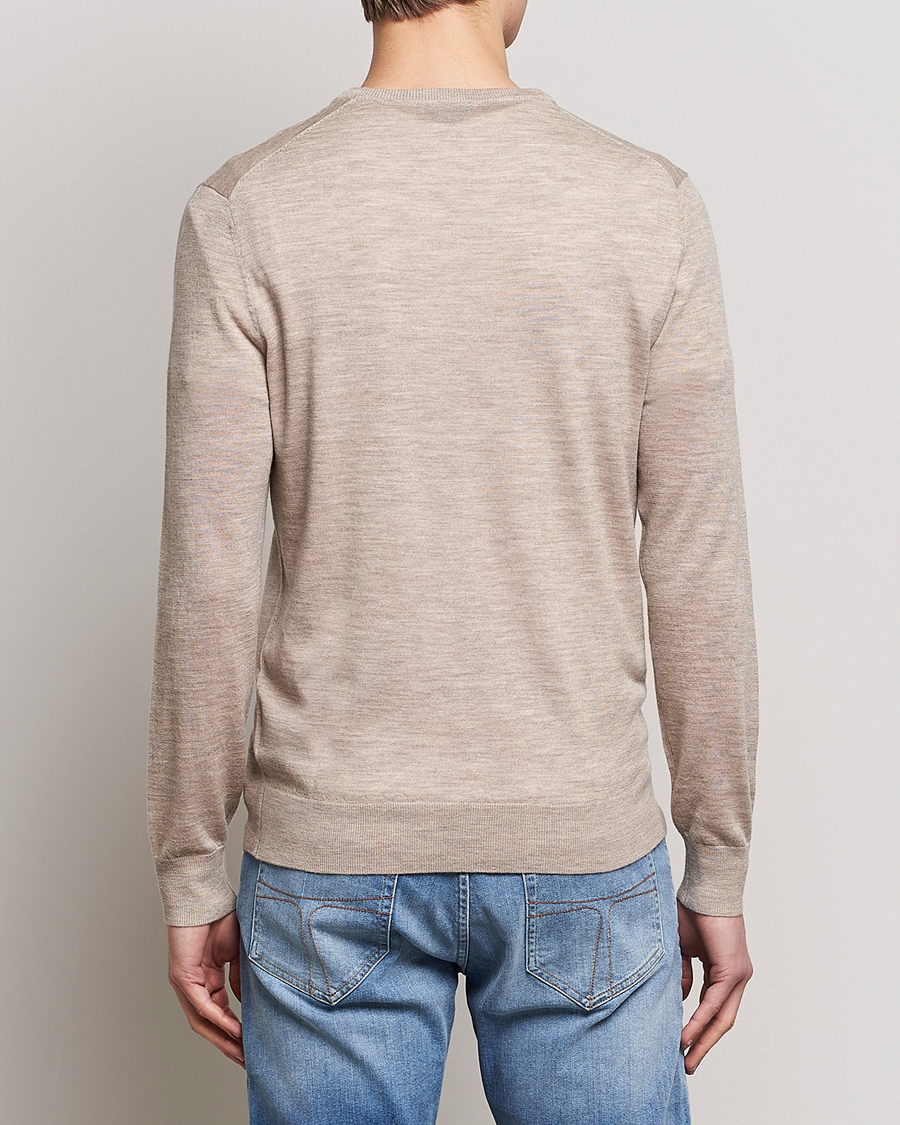 Homme | Pulls Et Tricots | Tiger of Sweden | Nichols Extra Fine Merino Crew Neck Beige Melange