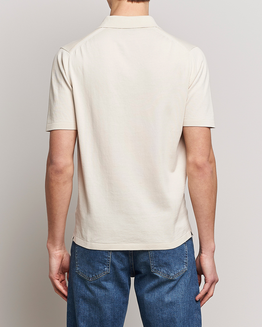 Homme | Polos | Tiger of Sweden | Orbit Cotton Half Zip Light Ivory