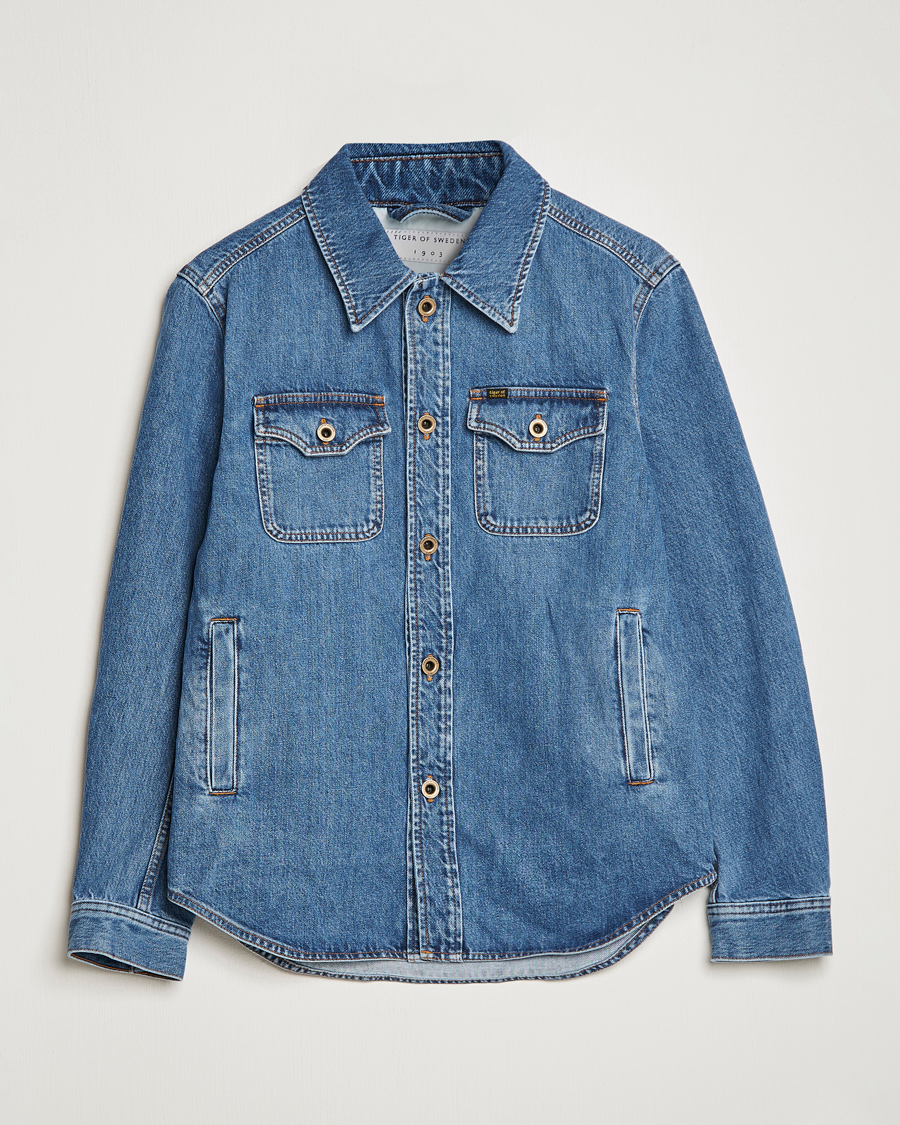 Homme | Manteaux Et Vestes | Tiger of Sweden | Get Denim Jacket Medium Blue