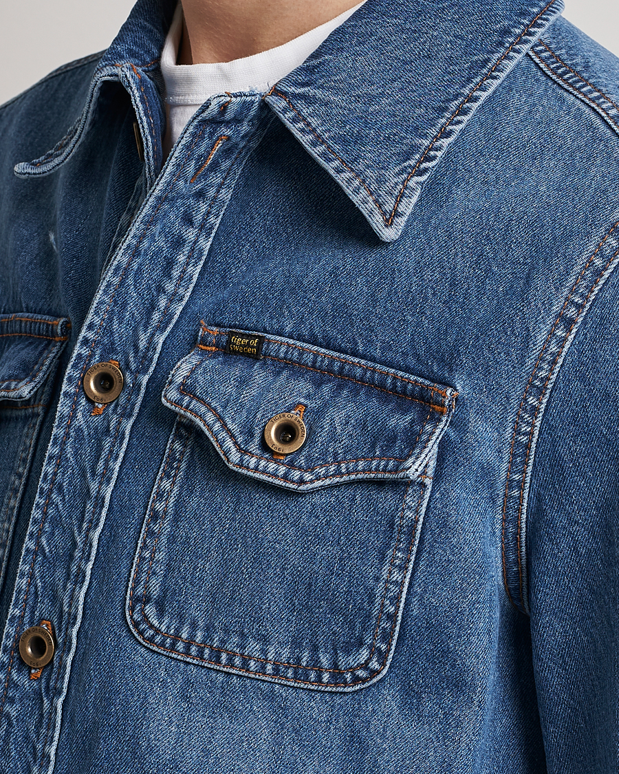 Homme | Manteaux Et Vestes | Tiger of Sweden | Get Denim Jacket Medium Blue