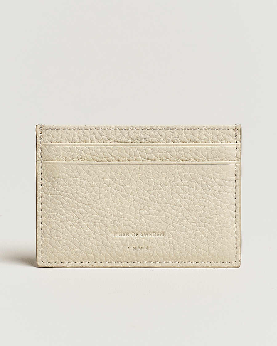 Homme | Tiger of Sweden Wharf Card Holder Light Ivory | Tiger of Sweden | Wharf Card Holder Light Ivory