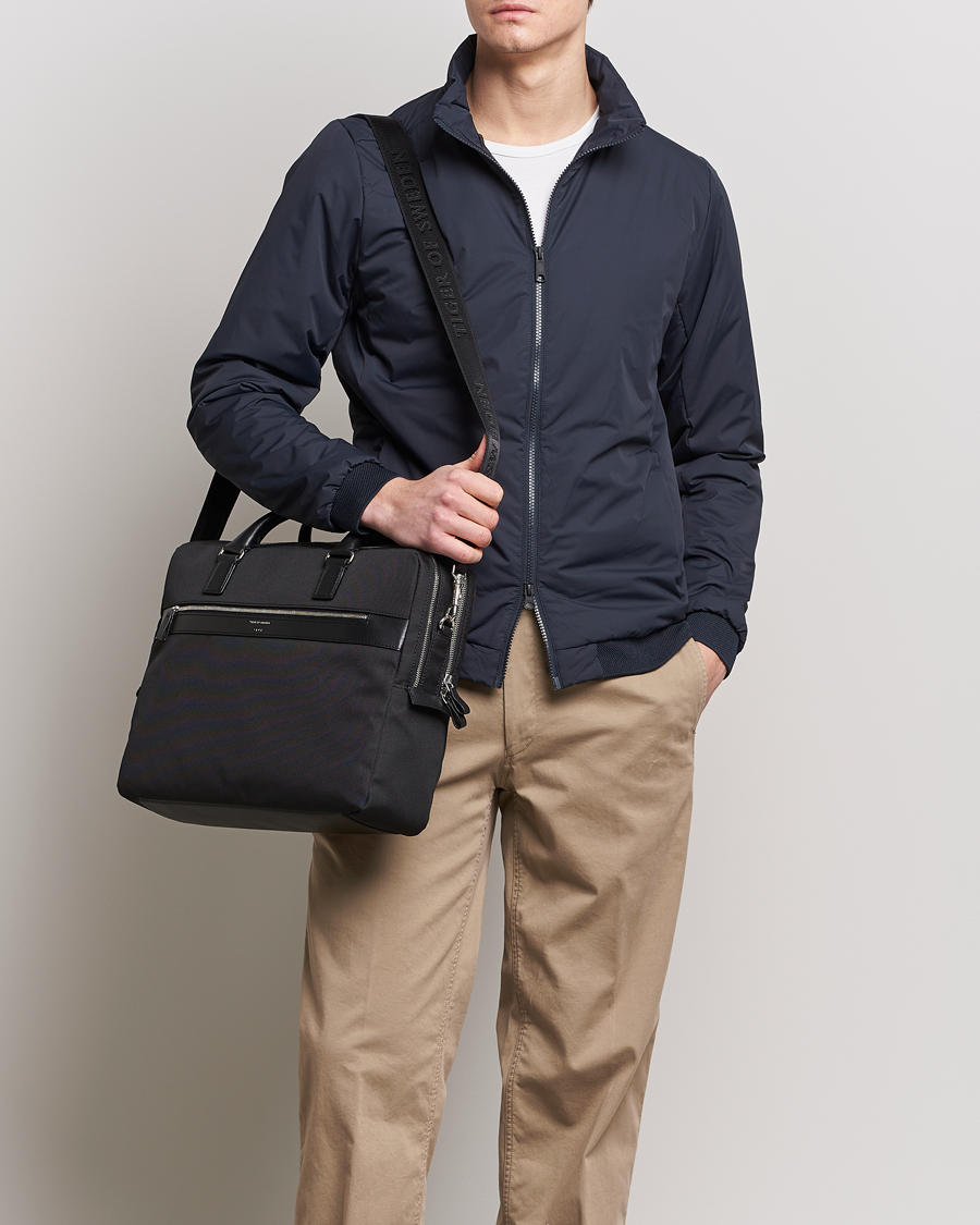 Homme | Tiger of Sweden Bays Recycled Polyester Computer Bag Black | Tiger of Sweden | Bays Recycled Polyester Computer Bag Black