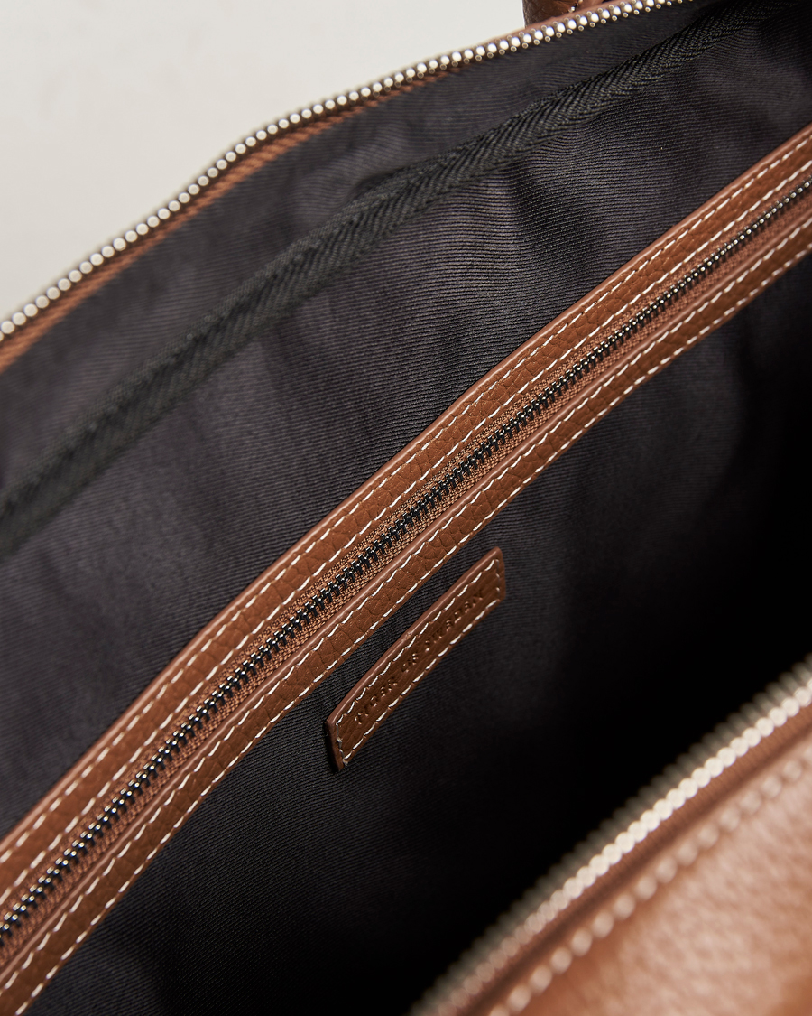 Homme | Tiger of Sweden Beckholmen Cow Leather Computer Bag Caramel Cafe | Tiger of Sweden | Beckholmen Cow Leather Computer Bag Caramel Cafe