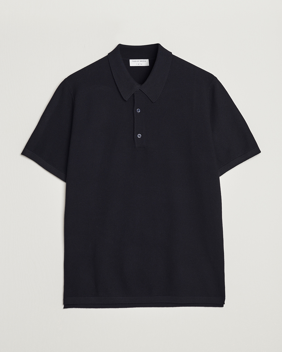 Homme | Pulls Et Tricots | Tiger of Sweden | Jenkim Knitted Pique Dark Ink