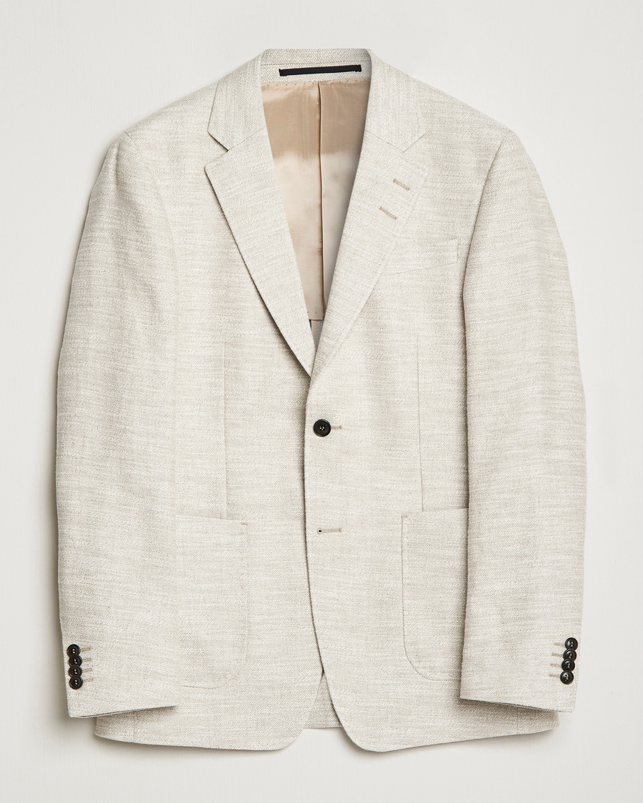 Homme | Blazers | Tiger of Sweden | Jeffery Hampa Cotton Jacket Light Ivory