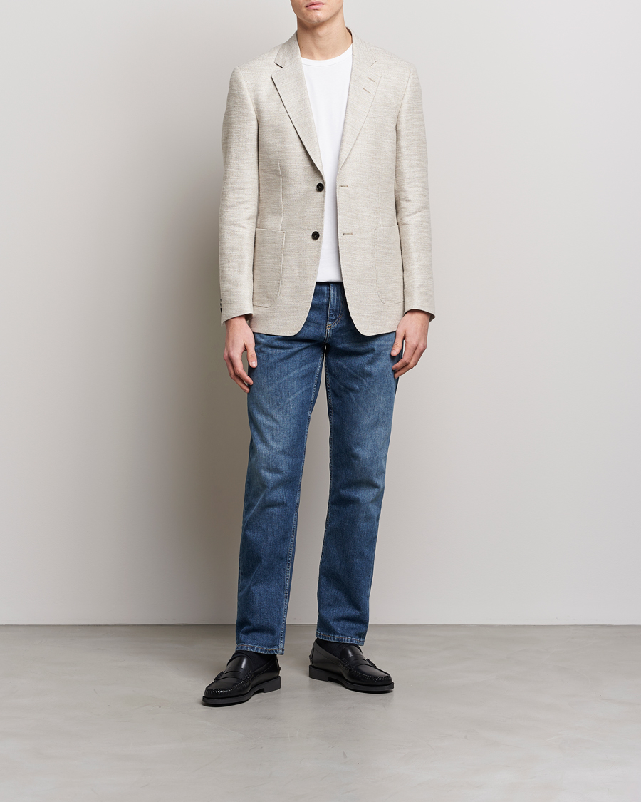 Homme | Blazers | Tiger of Sweden | Jeffery Hampa Cotton Jacket Light Ivory