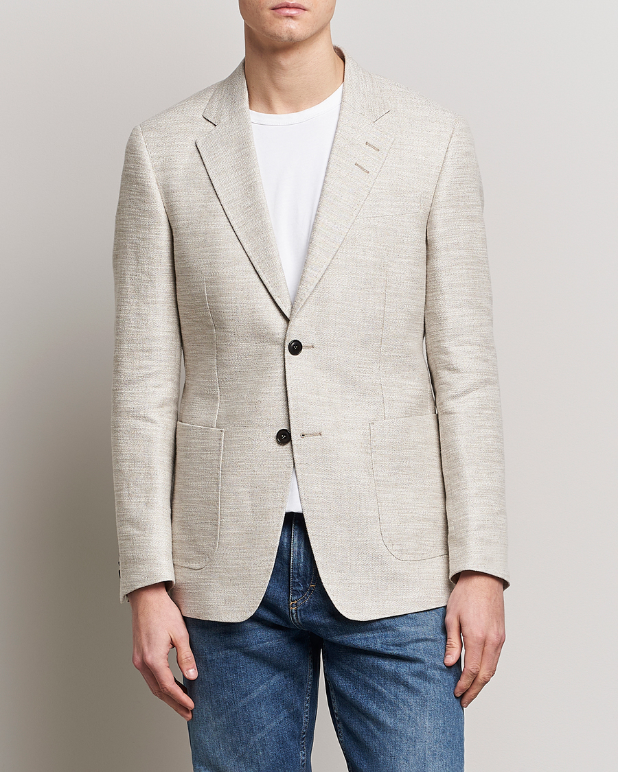 Homme | Blazers | Tiger of Sweden | Jeffery Hampa Cotton Jacket Light Ivory