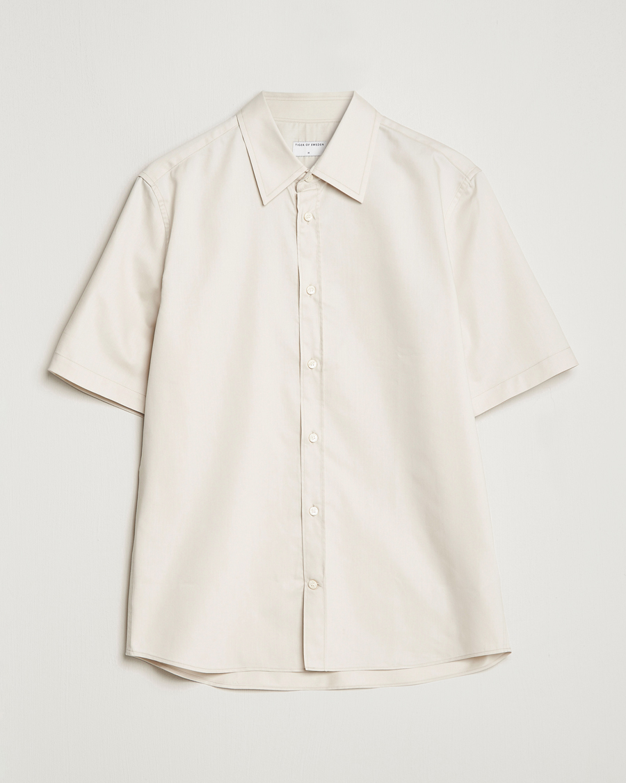 Homme | Chemises | Tiger of Sweden | Enree Lyocell Shirt Light Ivory