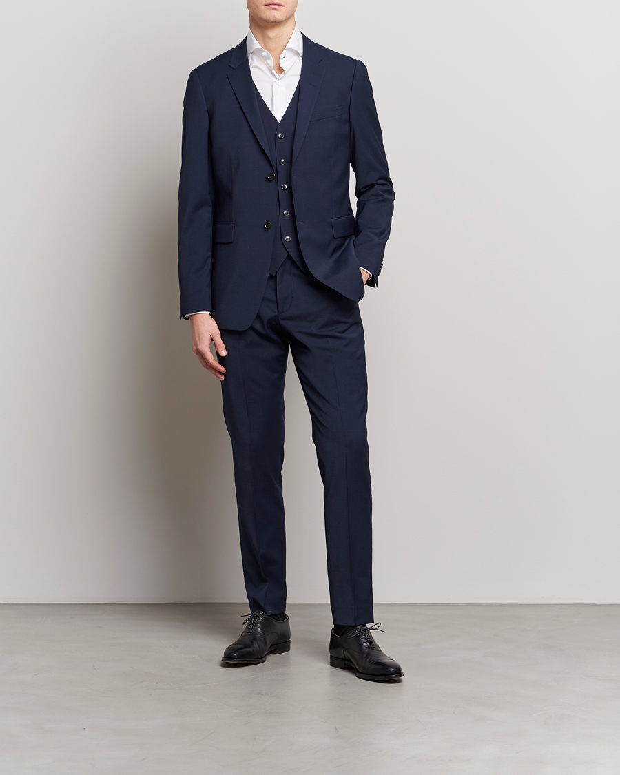Homme | Blazers | Tiger of Sweden | Jerretts Wool Travel Suit Blazer Royal Blue