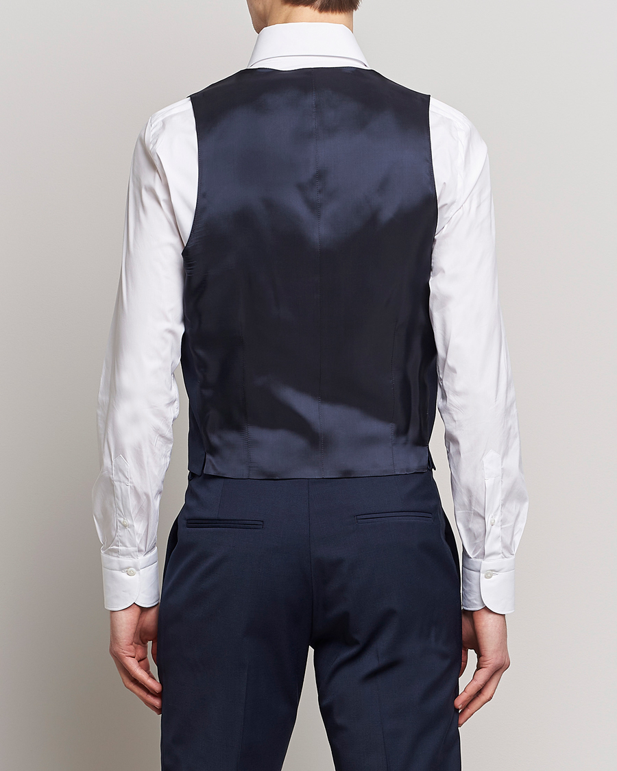 Homme | Blazers | Tiger of Sweden | Wayde Wool Travel Waistcoat Royal Blue