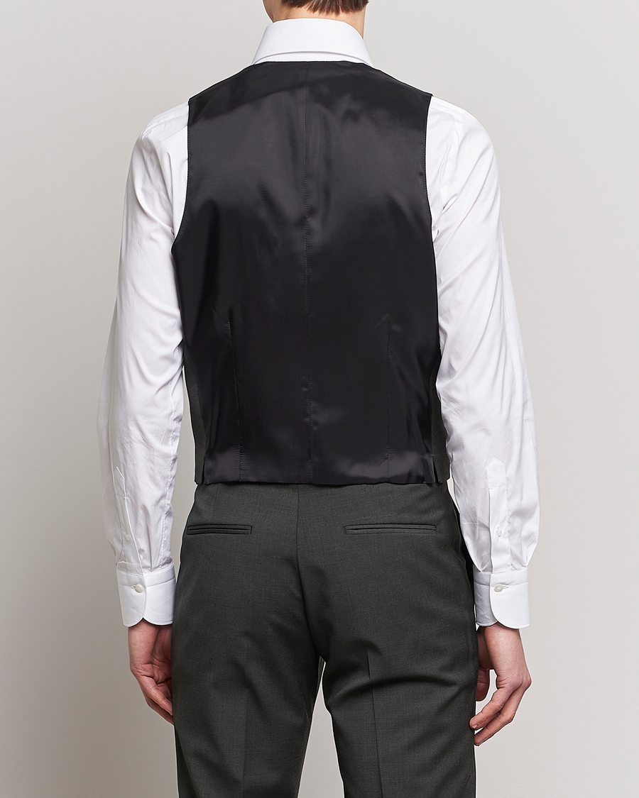 Homme | Gilets | Tiger of Sweden | Wayde Wool Travel Waistcoat Olive Extreme