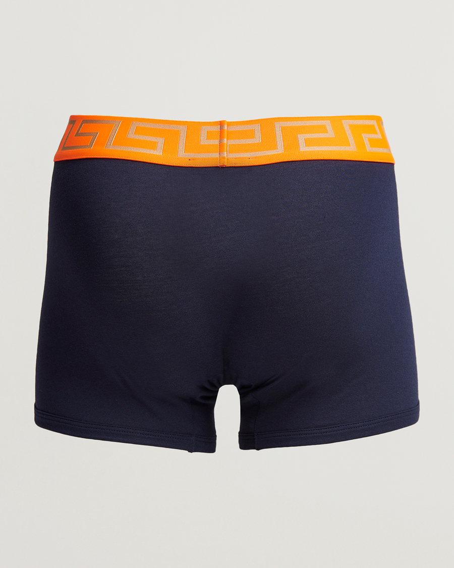 Homme | Sous-Vêtements Et Chaussettes | Versace | Greca Boxer Briefs Navy/Orange
