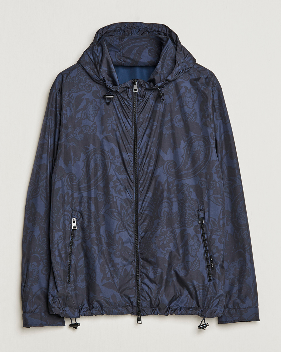 Homme | Manteaux Et Vestes | Etro | Packable Nylon Bomber Navy