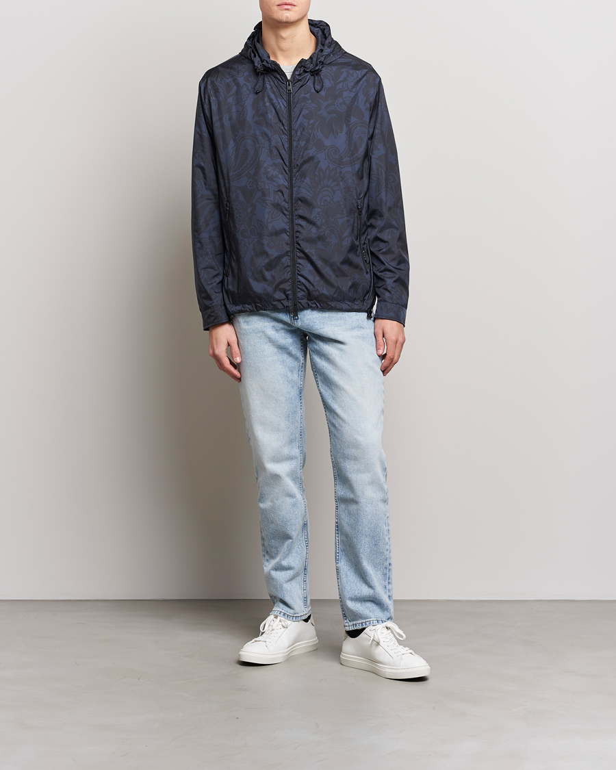 Homme | Manteaux Et Vestes | Etro | Packable Nylon Bomber Navy