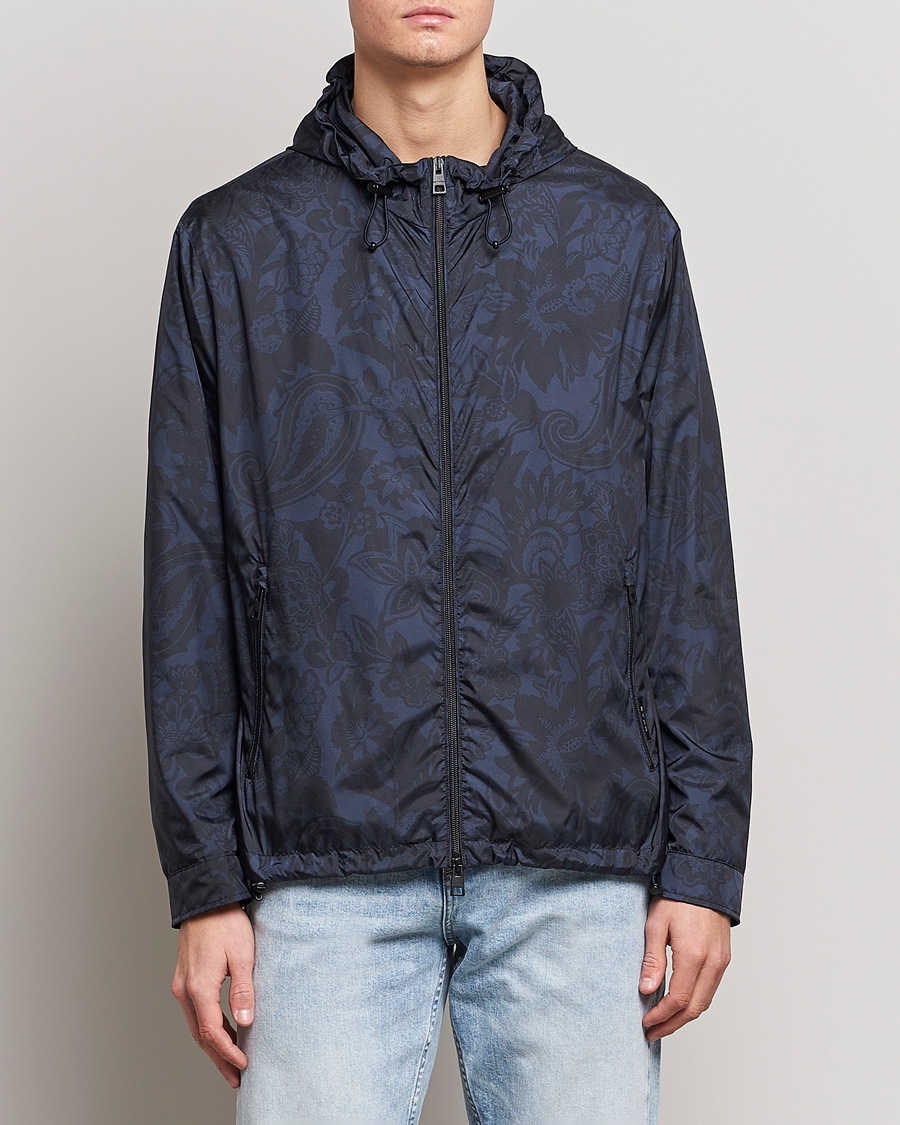 Homme | Manteaux Et Vestes | Etro | Packable Nylon Bomber Navy