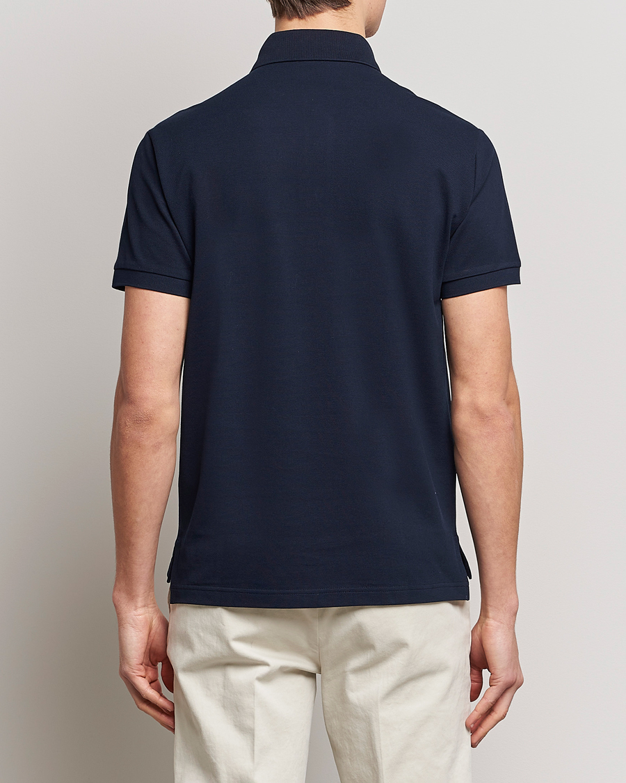 Homme | Polos | Etro | Short Sleeve Contrast Paisley Polo Navy