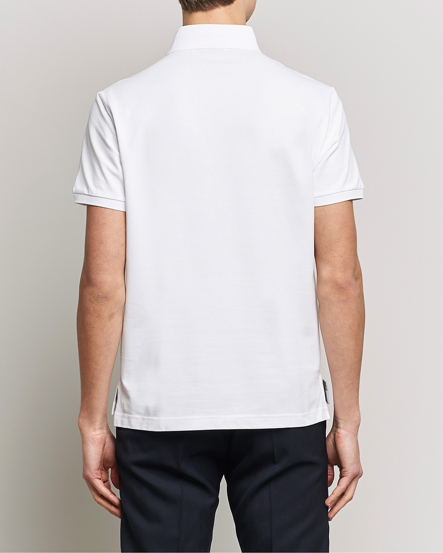 Homme | Polos | Etro | Short Sleeve Contrast Paisley Polo White