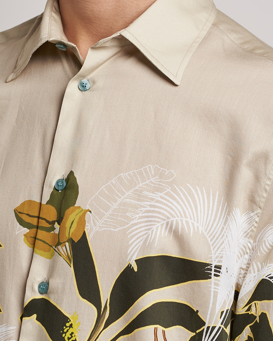 Homme | Chemises | Etro | Printed Camp Collar Shirt Beige