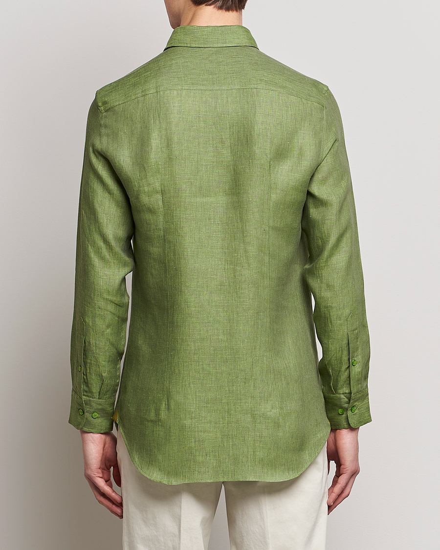Homme | Chemises | Etro | Linen Sport Shirt Green