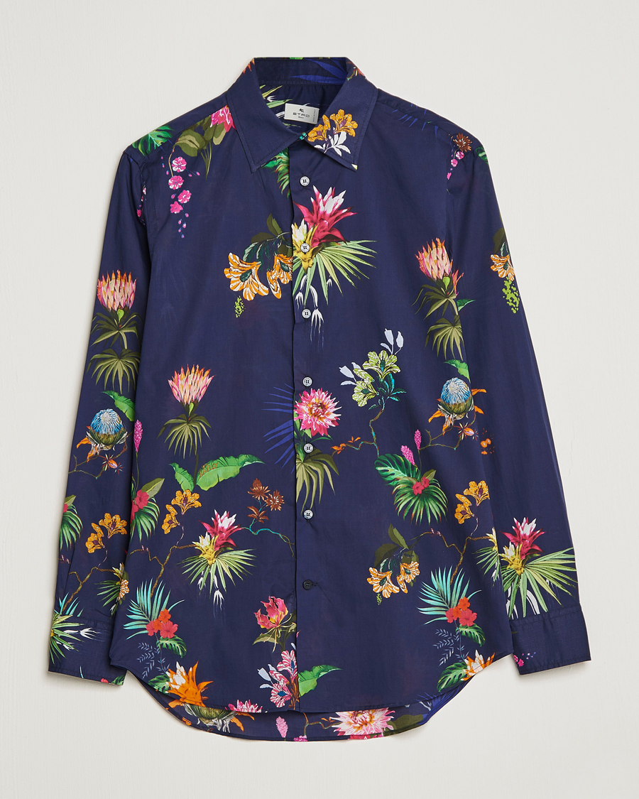 Homme | Chemises | Etro | Floreale Printed Shirt Navy
