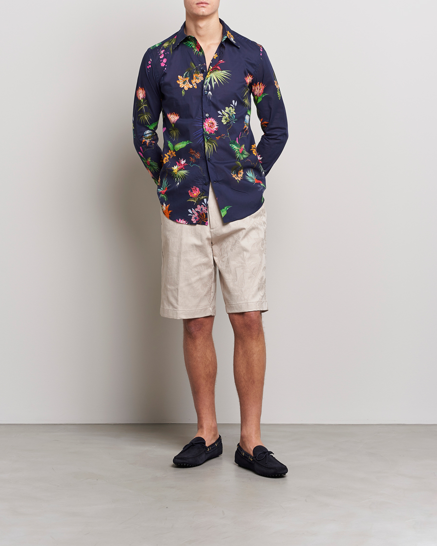Homme | Chemises | Etro | Floreale Printed Shirt Navy