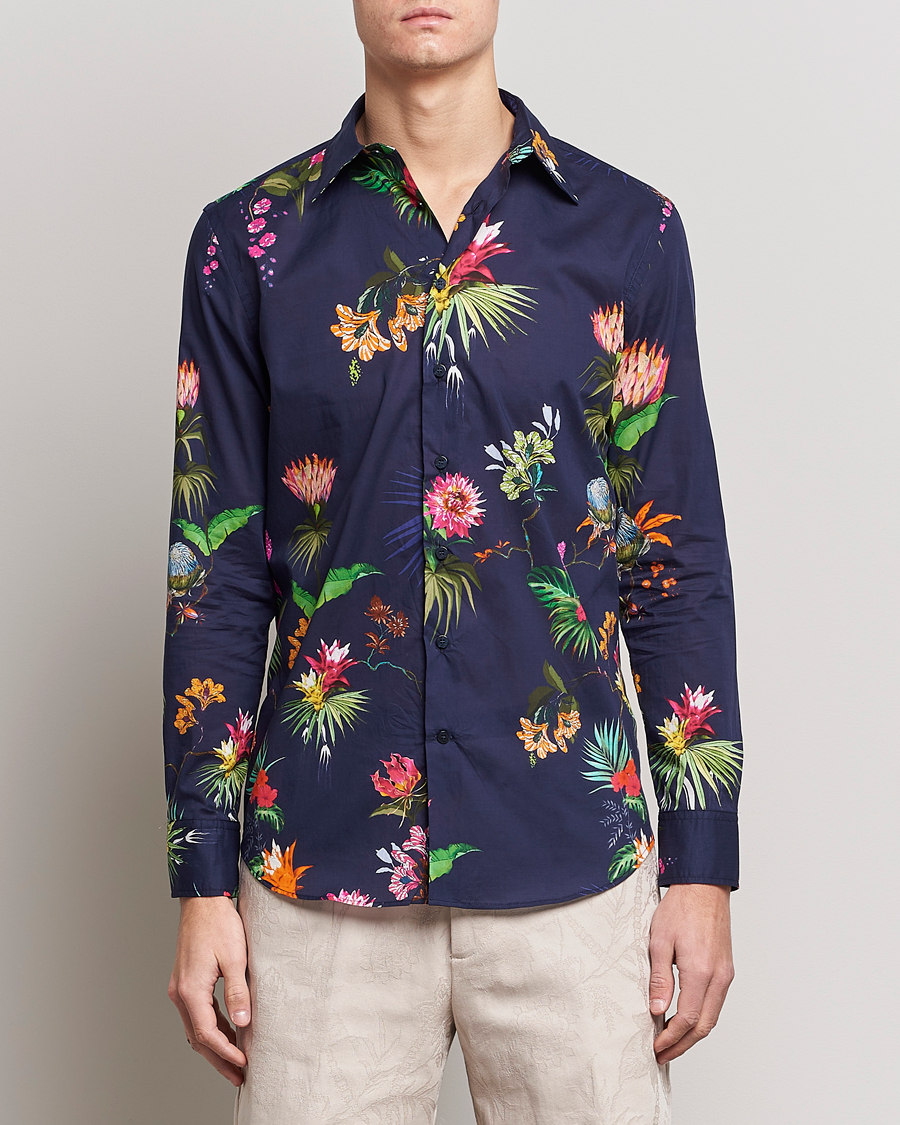 Homme | Chemises | Etro | Floreale Printed Shirt Navy