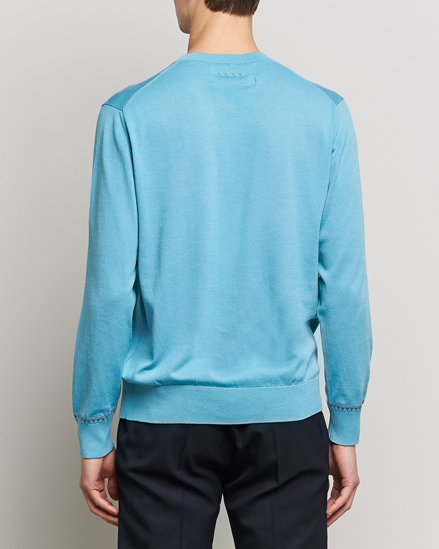 Homme | Pulls Et Tricots | Etro | Crew Neck Pullover Azzurro